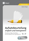 Aufsatzbeurteilung einfach und transparent 5-7 - Norbert Berger - 9783403070436