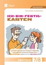Ich-bin-fertig-Karten Deutsch Klassen 7-8 -  - 9783403086833