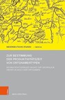 Zur Bestimmung der Produktivitatszeit von Ortsnamentypen - Jens Kersting - 9783412528126
