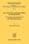 Der »Dritte Weg« als gleichgewichtiges Anziehungszentrum. - Frank Schulz-Nieswandt - 9783428183210