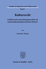 Kulturrecht - Alexander Thamer - 9783428184576