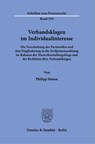 Verbandsklagen im Individualinteresse. - Philipp Simon - 9783428190027