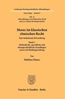 Mores im klassischen römischen Recht - Matthias Ehmer - 9783428194124
