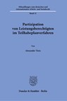 Partizipation von Leistungsberechtigten im Teilhabeplanverfahren - Alexander Tietz - 9783428194568