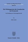 Die Wirkungsweise der Grundrechte im Privatrecht - Julius Azzola - 9783428194667