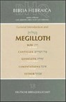 Biblia Hebraica Quinta: Megilloth -  - 9783438052780