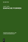 Einfache Formen - Andre Jolles - 9783484221154