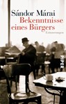 Bekenntnisse eines Bürgers - Sándor Márai - 9783492253116