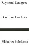 Den Teufel im Leib - Raymond Radiguet - 9783518011478