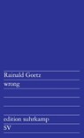 wrong - Rainald Goetz - 9783518128275