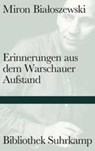Erinnerungen aus dem Warschauer Aufstand - Miron Bialoszewski - 9783518225080
