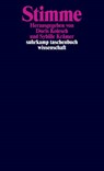 Stimme - Doris Kolesch ; Sybille Krämer - 9783518293898