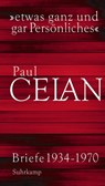 »etwas ganz und gar Persönliches« - Paul Celan - 9783518428887