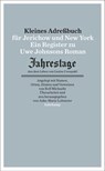 Kleines Adressbuch für Jerichow und New York - Rolf Michaelis ; Anke-Marie Lohmeier - 9783518464984