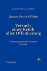 Versuch einer Kritik aller Offenbarung - Johann Gottlieb Fichte - 9783565045921