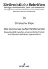 Das kommunale Aufsichtsratsmandat - Christopher Pape - 9783631813157