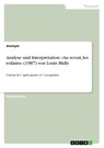 Analyse und Interpretation: 'Au revoir, les enfants' (1987) von Louis Malle - Anonym - 9783640499403