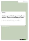 Einfuhrung von Gleichung und Graph einer linearen Funktion (Klasse 8 Realschule) - Anonym - 9783656822646