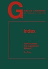 Index Formula Index - Rainer Bohrer ; Helga Hartwig ; Renate Jonuschat ; Bernd Kalbskopf ; Renate Nohl ; Uwe Nohl ; Hans-Jurgen Richter-Ditten ; Paul Velic - 9783662075203
