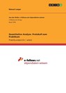 Quantitative Analyse. Protokoll zum Praktikum - Manuel Langer - 9783668262645