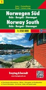F&B Wegenkaart Noorwegen 1 -  Zuid, Oslo, Bergen -  - 9783707903164