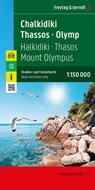 Chalkidiki - Thassos - Olymp, Straßen- und Freizeitkarte 1:150.000, freytag & berndt -  - 9783707924589