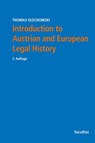 Introduction to Austrian and European Legal History - Thomas Olechowski - 9783708926285