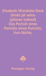 blinkt pli selon [plissee indeed] - Elisabeth Wandeler-Deck - 9783709206386