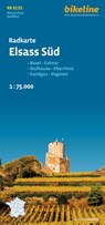 Alsace South cycle map -  - 9783711103307