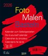 Foto-Malen-Basteln Bastelkalender schwarz groß 2026 -  - 9783731885122