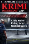 Krimi Dreierband 3214 - Chris Heller ; Peter Haberl ; Norbert Davis - 9783745242423