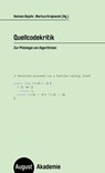 Quellcodekritik - Hannes Bajohr ; Markus Krajewski - 9783751890205