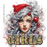 Christmas Girls Coloring Book for Adults - Monsoon Publishing - 9783758423758