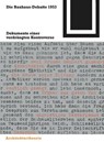 Die Bauhaus-Debatte 1953 - Ulrich Conrads ;  Hilde Strohl ;  Winfried Nerdinger ;  Magdalena Droste - 9783764363758