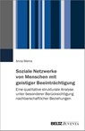 Soziale Netzwerke von Menschen mit geistiger Beeinträchtigung - Anna Meins - 9783779986775
