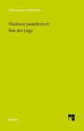 Von der Lüge - Vladimir Jankélévitch - 9783787328635