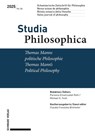 Thomas Manns politische Philosophie / Thomas Mann's Political Philosophy - Schweizerische Philosophische Gesellschaft ; Michael Festl ; Parwana Emamzadah Roth - 9783796553073