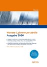 Monats-Lohnsteuertabelle 2026 -  - 9783807329482