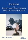 Journal of Soviet and Post-Soviet Politics and Society - Julie Fedor ; Samuel Greene ; Andre Hartel - 9783838210889