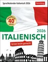 Italienisch Sprachkalender 2026 - Italienisch lernen leicht gemacht - Tagesabreißkalender -  - 9783840035852