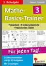 Mathe-Basics-Trainer 3. Schuljahr. Für jeden Tag! - Hans-Jürgen Schmidt - 9783866323629