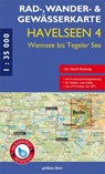 Rad-, Wander- und Gewässerkarte Havelseen 4: Wannsee bis Tegeler See -  - 9783866361171