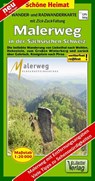 Radwander- und Wanderkarte Malerweg in der Sächsischen Schweiz -  - 9783895912047