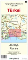 Antalya - Alanya - Topographische Reisekarte 1:250.000 Türkei (Blatt 8) -  - 9783931099527