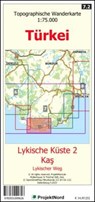 Lykische Küste 2 - Ka¿ - Lykischer Weg - Topographische Wanderkarte 1:75.000 Türkei (Blatt 7.2) -  - 9783931099626