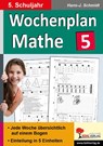 Wochenplan Mathe / Klasse 5 - Hans-J. Schmidt - 9783956865725