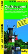 Ostfriesland Ostfriesische Inseln 1:75.000 Rad- und Freizeitkarte -  - 9783959650588
