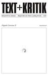 TEXT + KRITIK Sonderband - Digitale Literatur II - Hannes Bajohr - 9783967075502