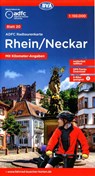 ADFC-Radtourenkarte 20 Rhein /Neckar 1:150.000, reiß- und wetterfest, E-Bike geeignet, GPS-Tracks Download, mit Bett+Bike Symbolen, mit Kilometer-Angaben -  - 9783969901168