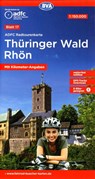 ADFC-Radtourenkarte 17 Thüringer Wald Rhön 1:150.000, reiß- und wetterfest, E-Bike geeignet, GPS-Tracks Download, mit Bett+Bike Symbolen, mit Kilometer-Angaben -  - 9783969901335